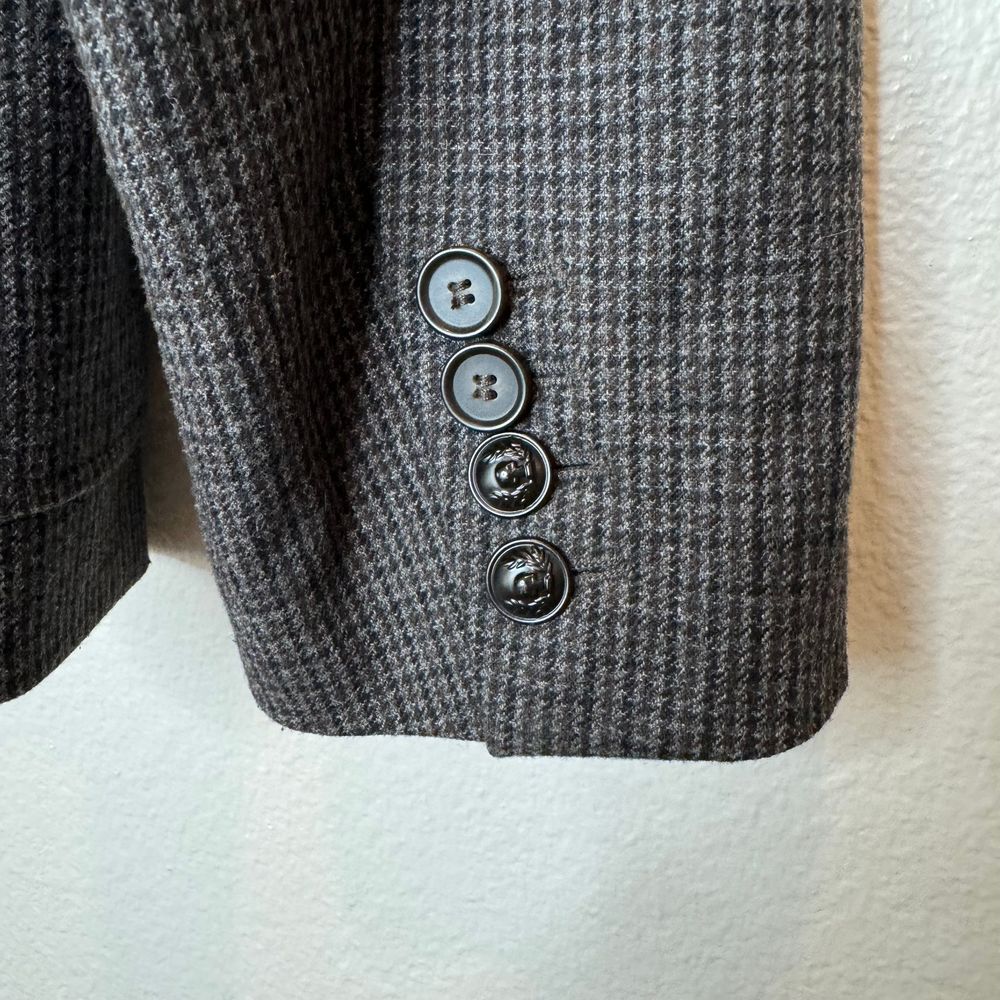 THE KOOPLES SPORT Sport Coat with Zip Out Waistcoat EU52 (US42) Small Plaid Navy - Picture 11 of 13